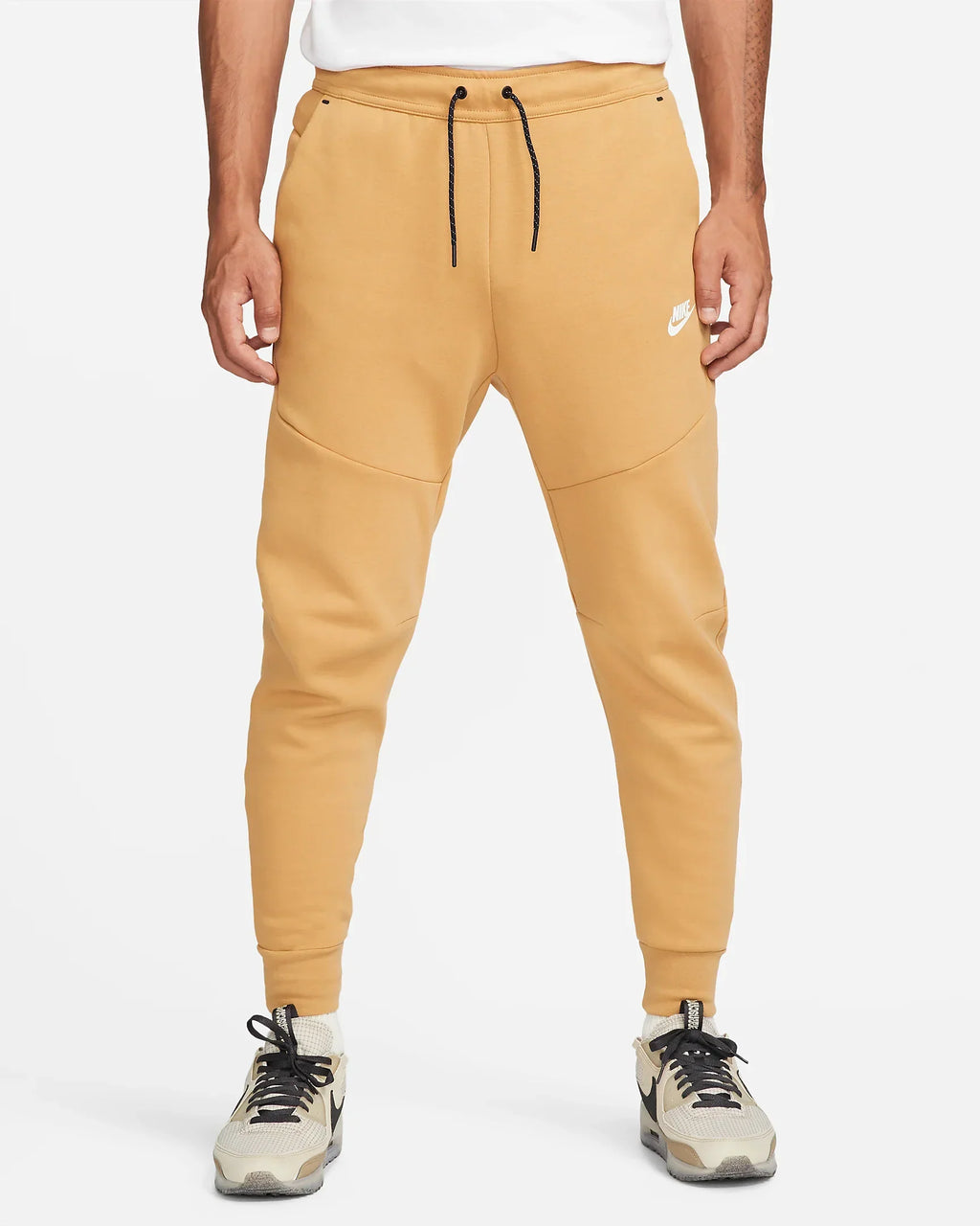 Pantalon jogging Nike Tech Fleece - Beige/Noir