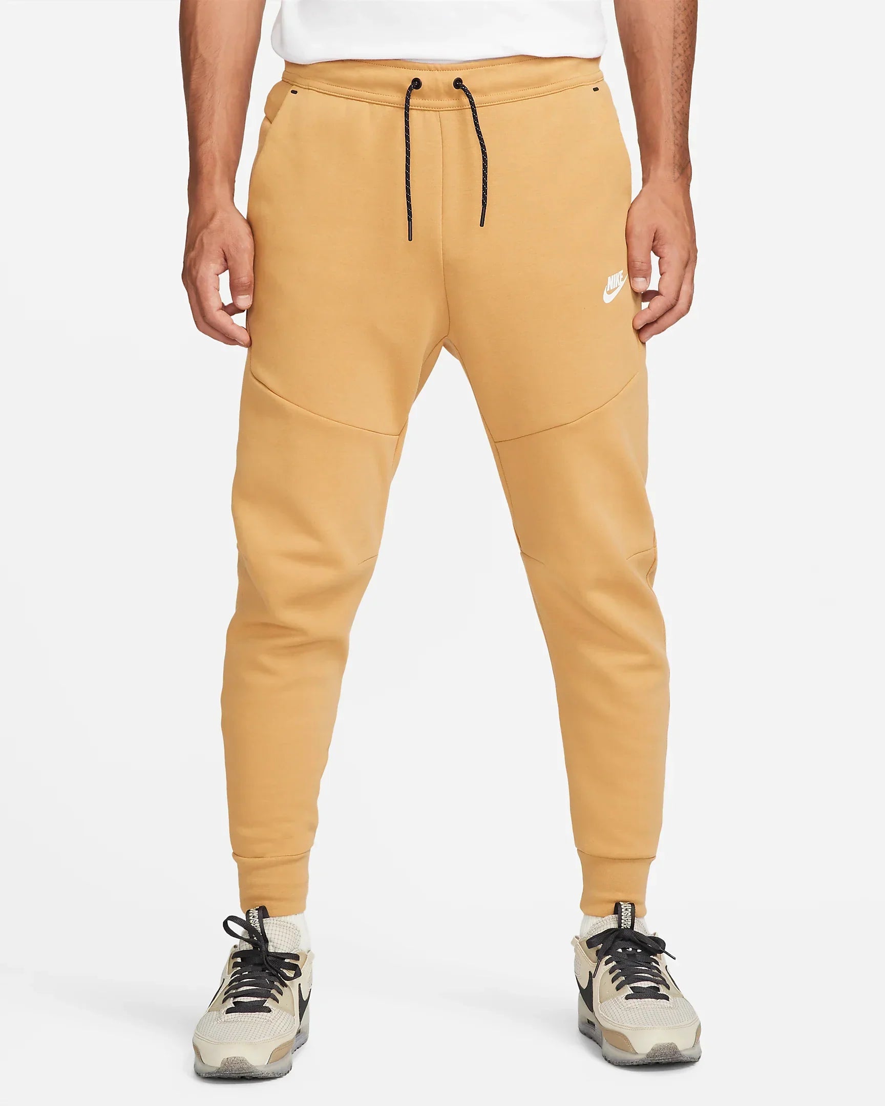 Pantalon jogging Nike Tech Fleece - Beige/Noir