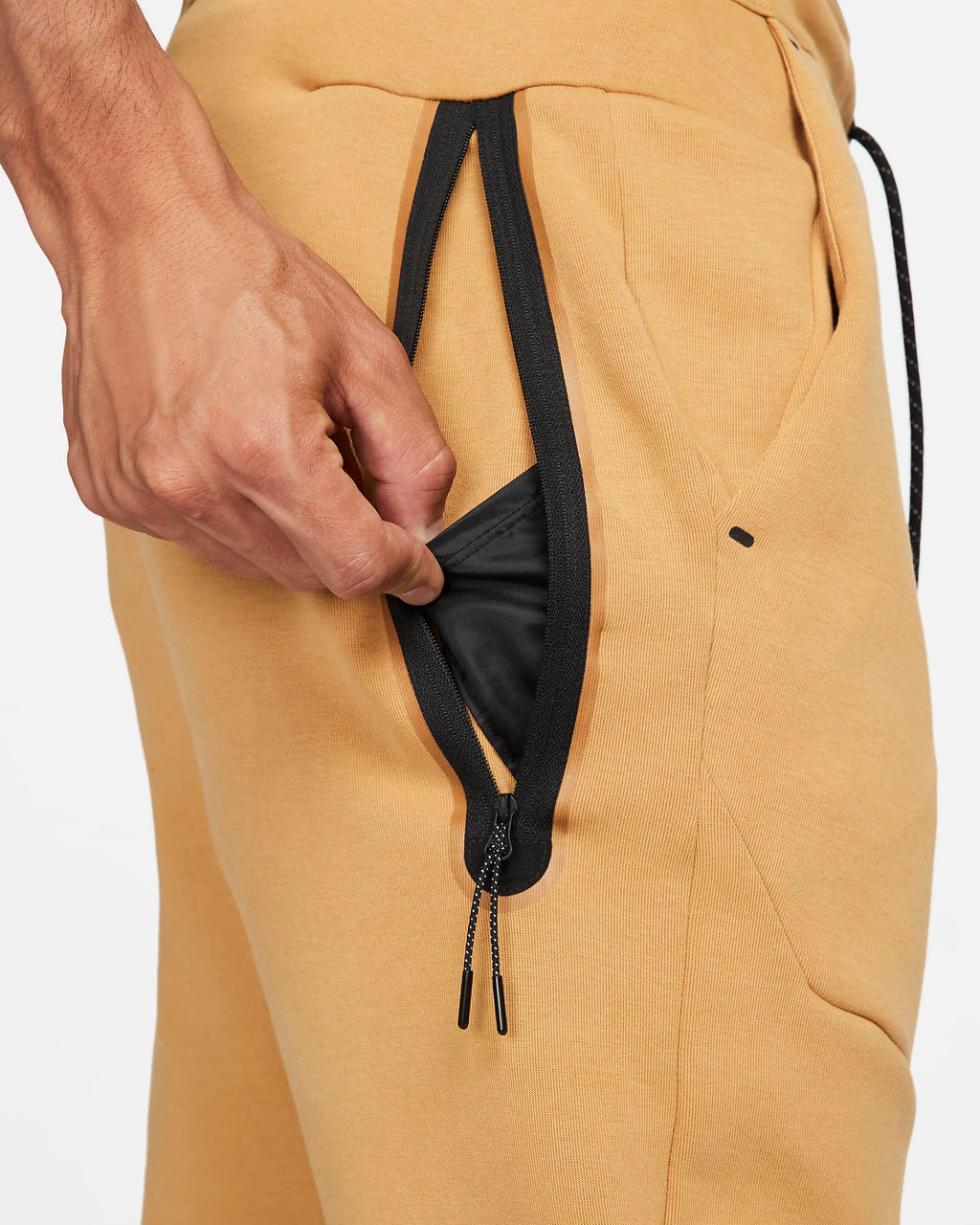 Pantalon jogging Nike Tech Fleece - Beige/Noir