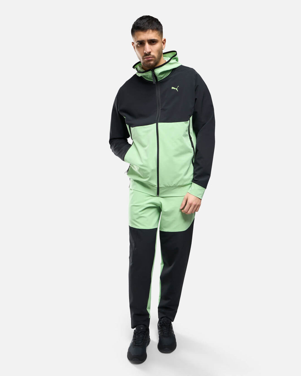 Pantalon Puma Woven - Noir/Vert