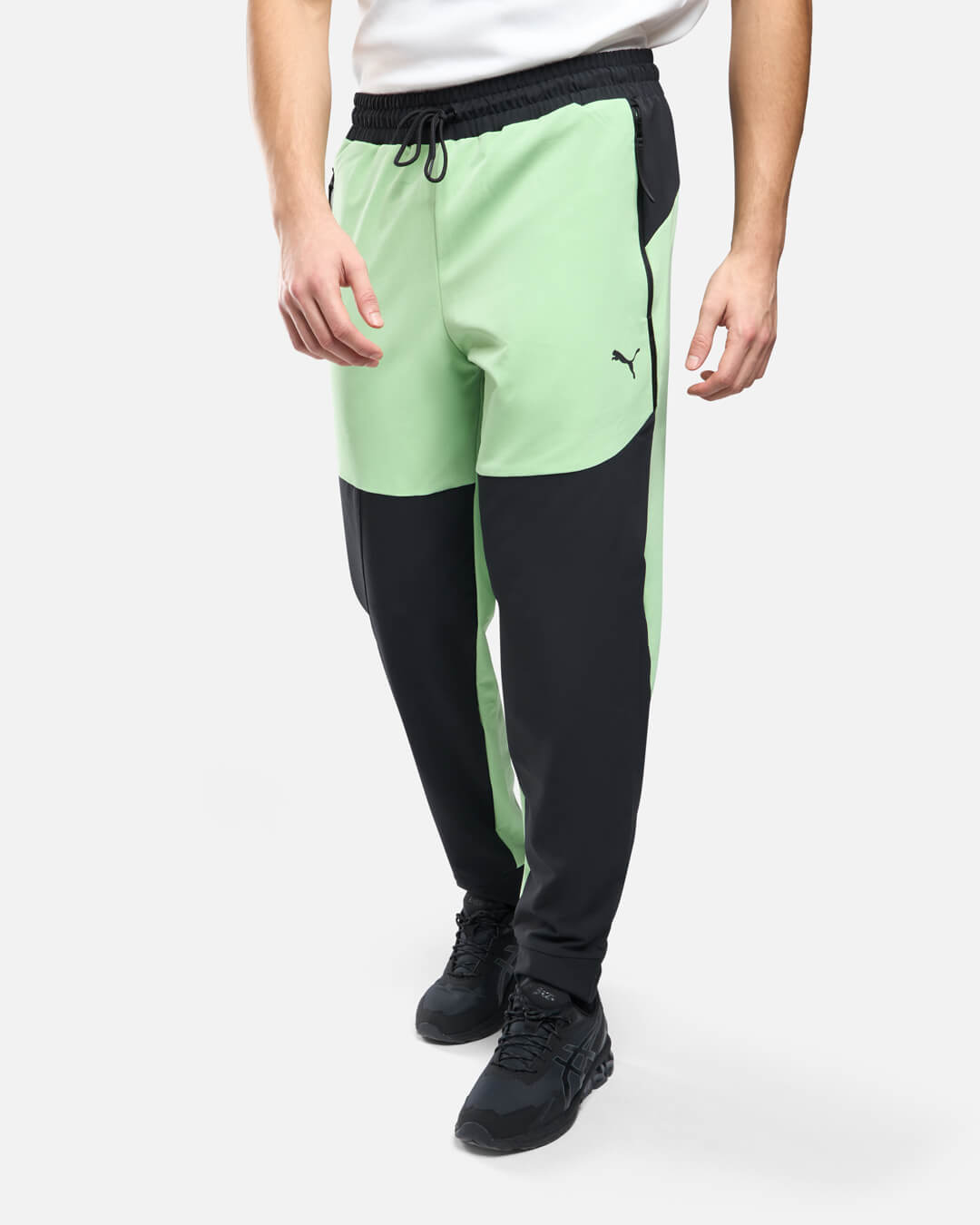 Pantalon Puma Woven - Noir/Vert