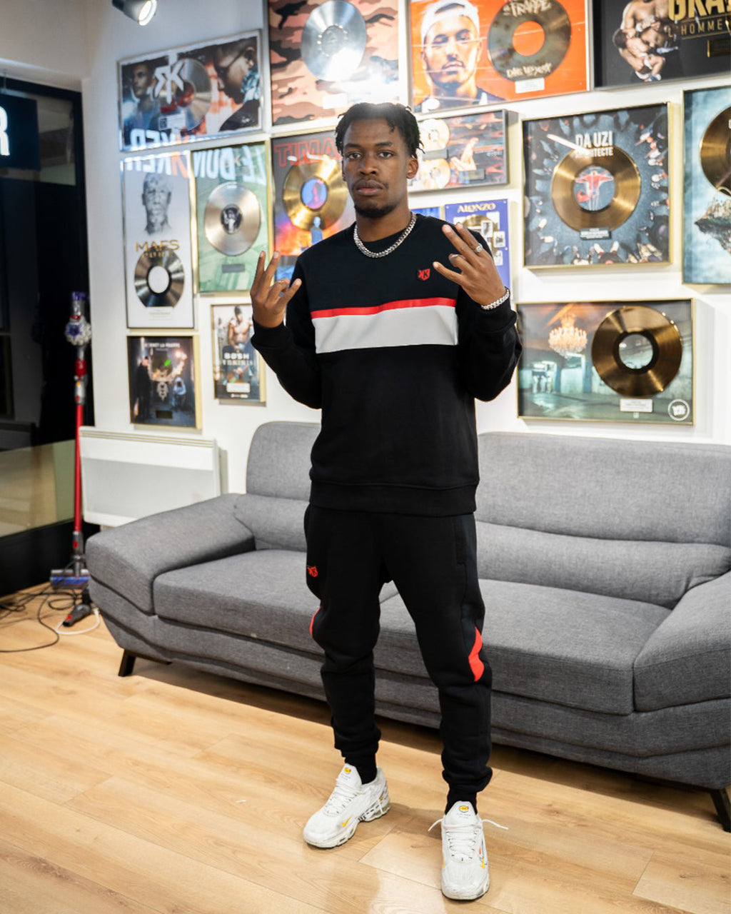 Pantalon FK Sicarios V - Noir/Blanc/Rouge