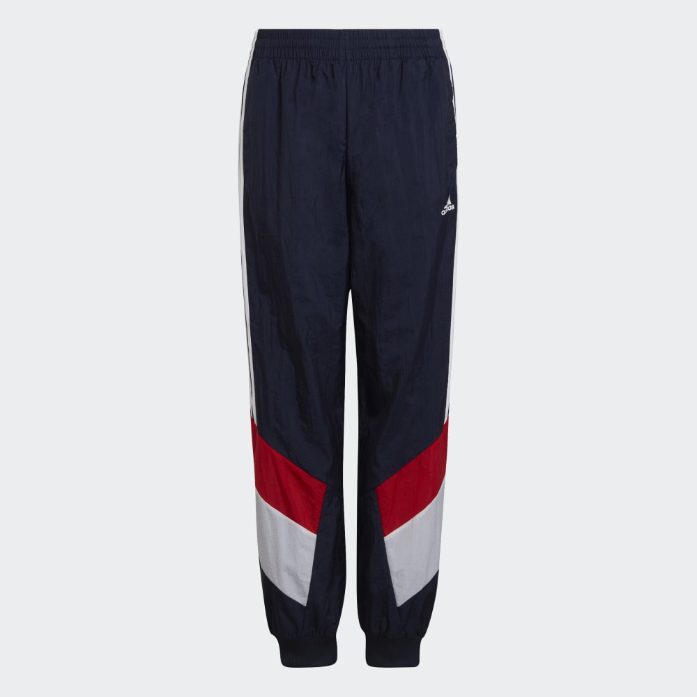 Pantalon de survêtement Adidas Colorblock Junior - Bleu/Blanc/Rouge