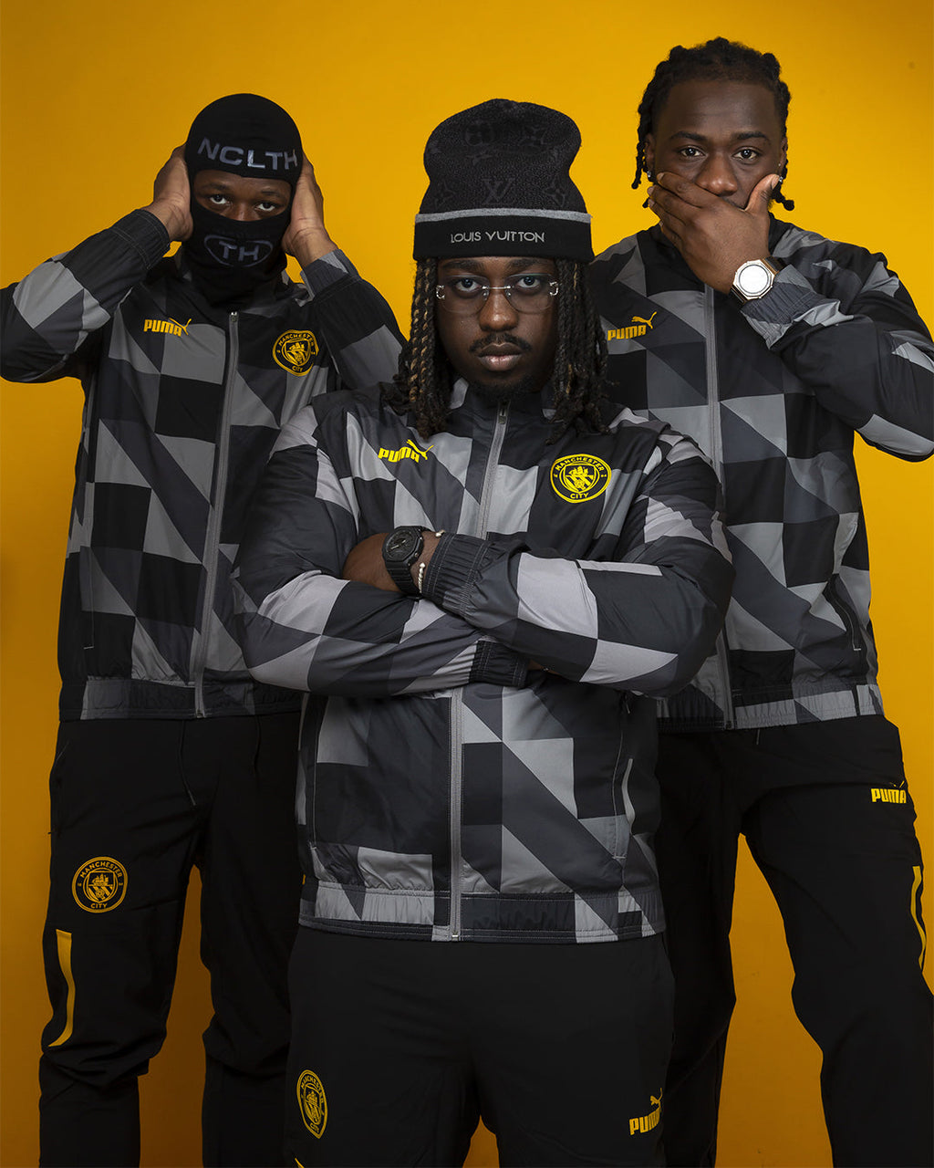 Pantalon de survêtement Manchester City - Noir/Jaune