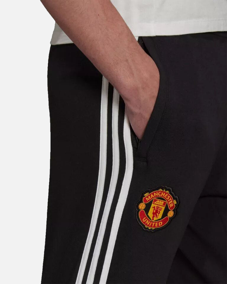 Pantalon 3 Stripes Manchester United - Noir/Blanc