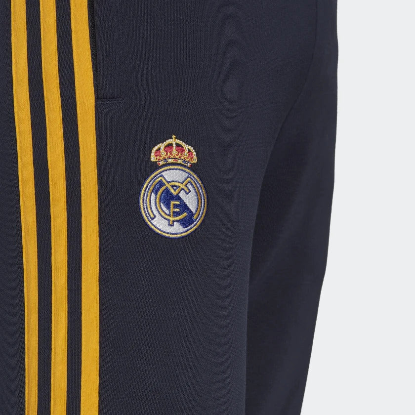 Pantalon de survêtement Real Madrid 3 Stripes - Bleu/Jaune
