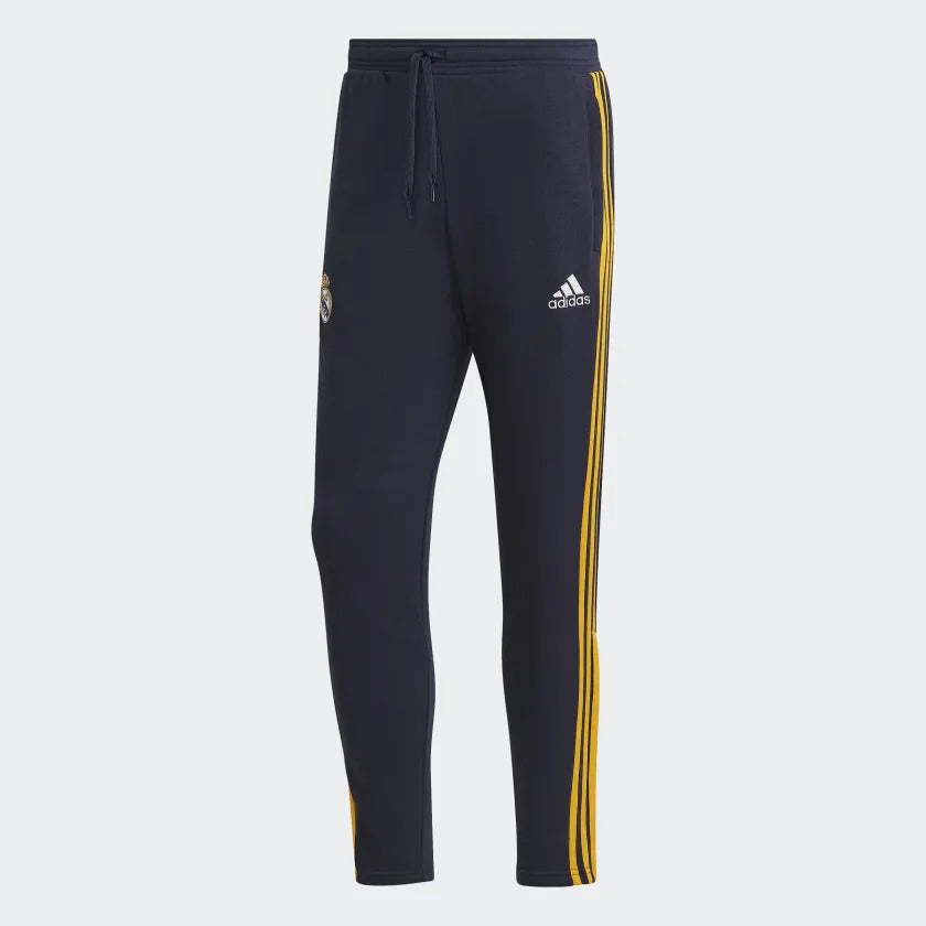 Pantalon de survêtement Real Madrid 3 Stripes - Bleu/Jaune