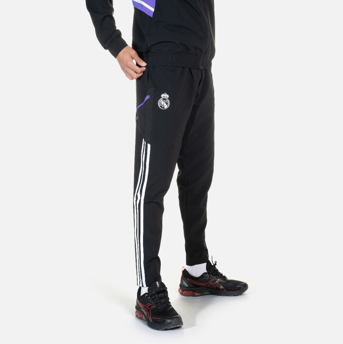 Pantalon de survêtement Real Madrid Condivo - Noir/Blanc/Violet