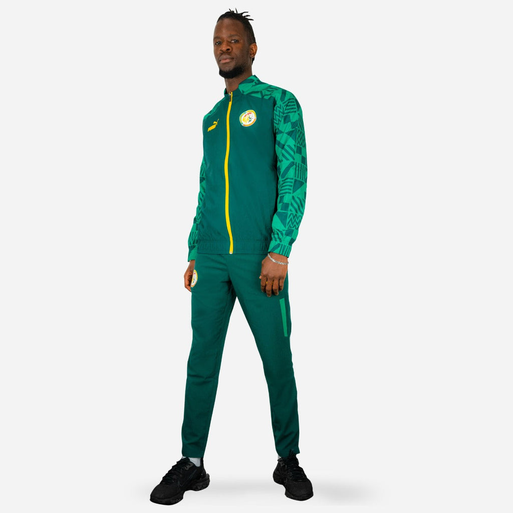 Veste de survêtement Sénégal - Vert/Jaune