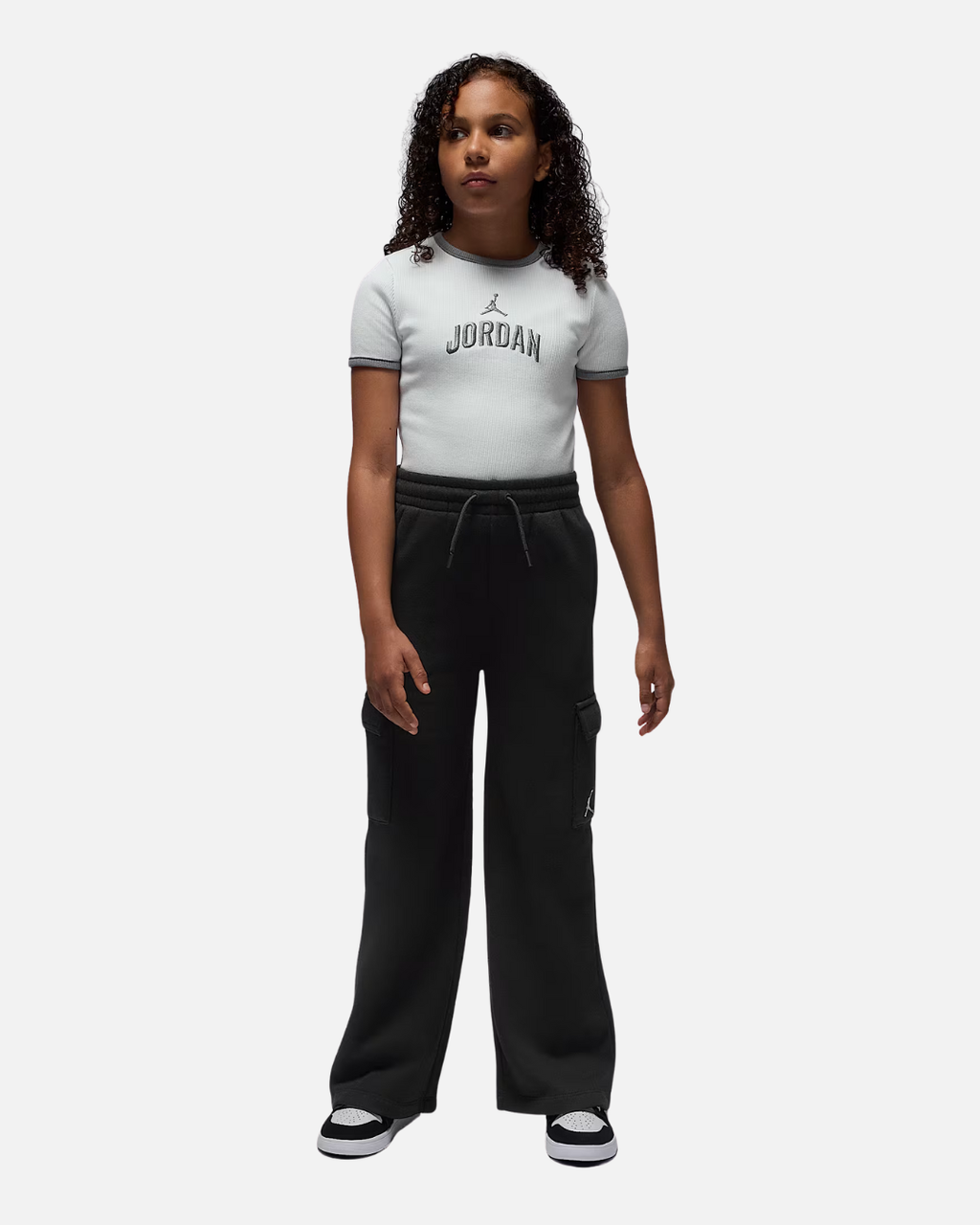 Pantalons Nike cargo Polaire Jordan Brooklyn Junior - Noir