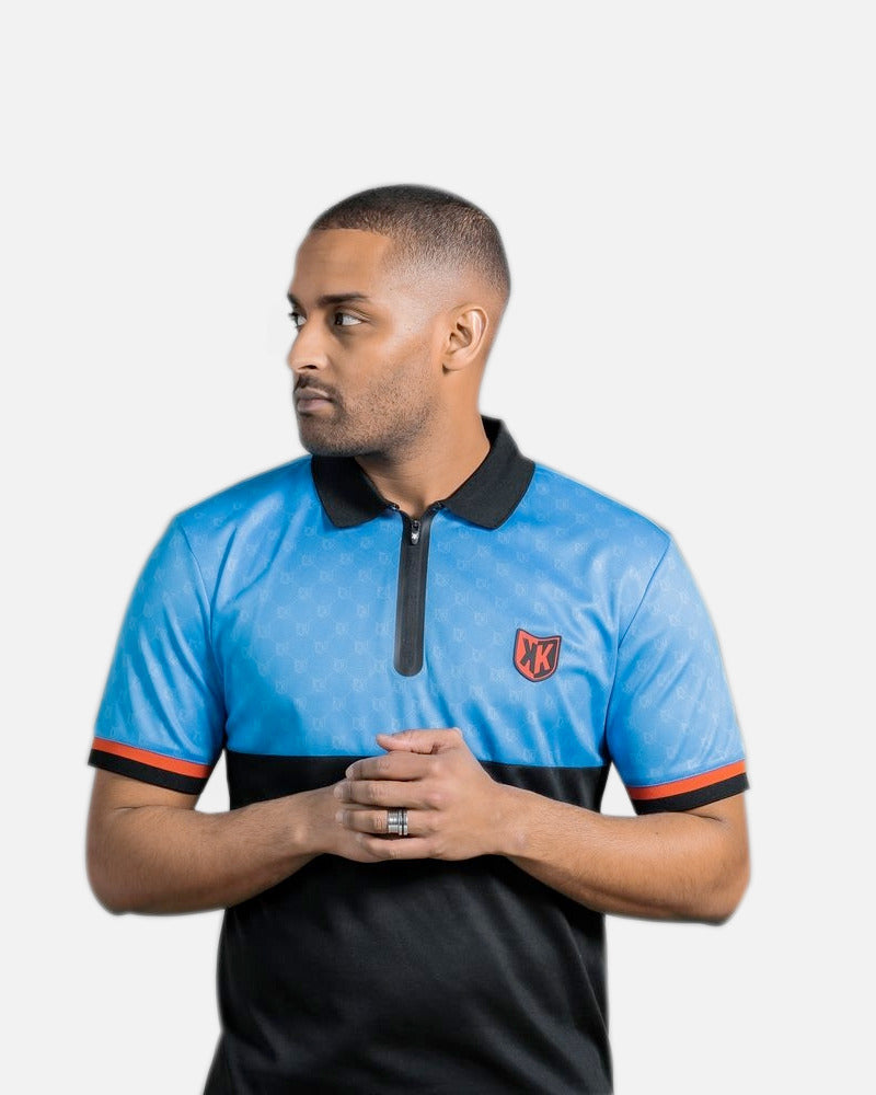 Polo FK Gomorra - Noir/Bleu/Orange