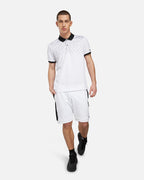 Polo Sergio Tacchini Diamante - Blanc/Noir