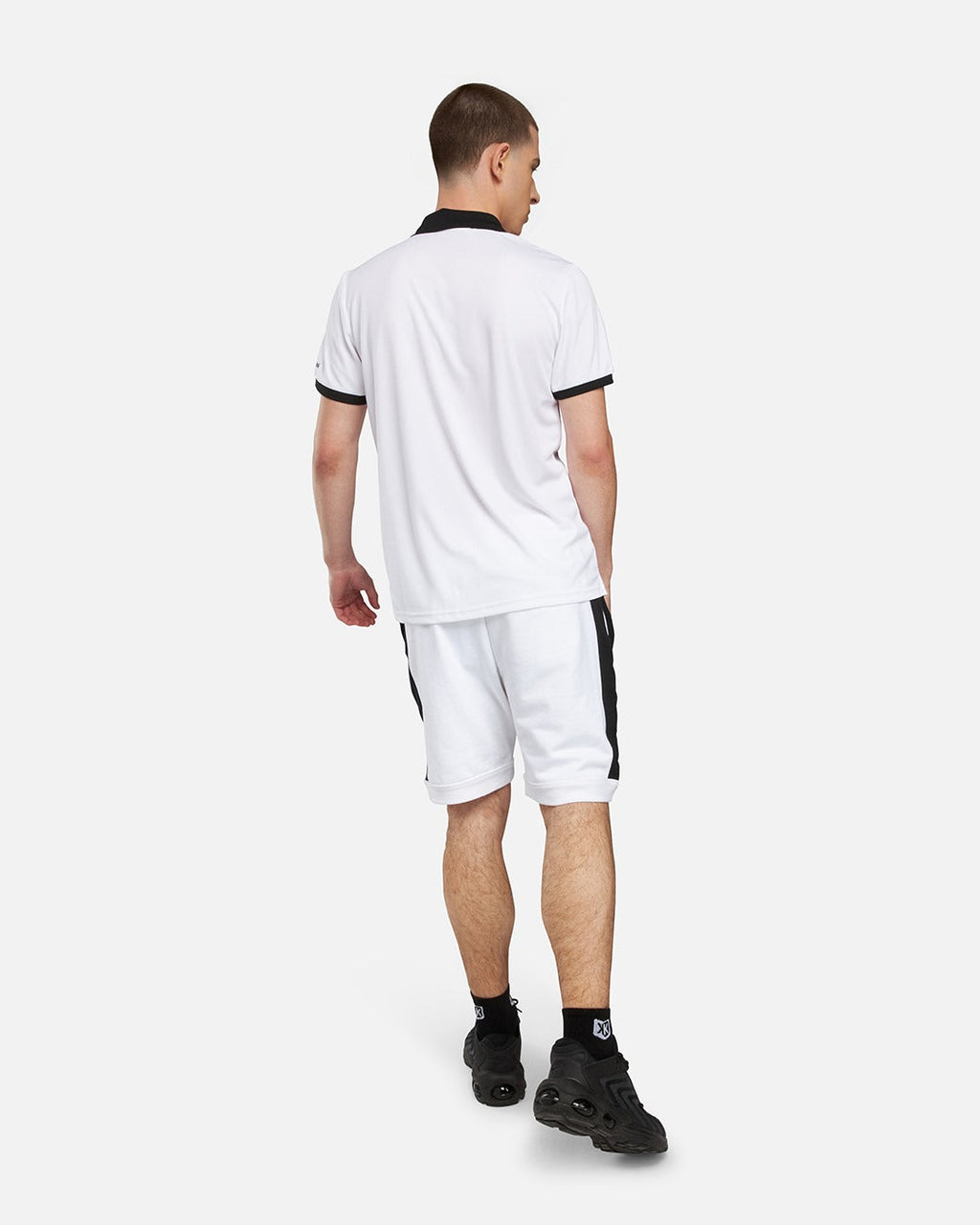 Polo Sergio Tacchini Diamante - Blanc/Noir