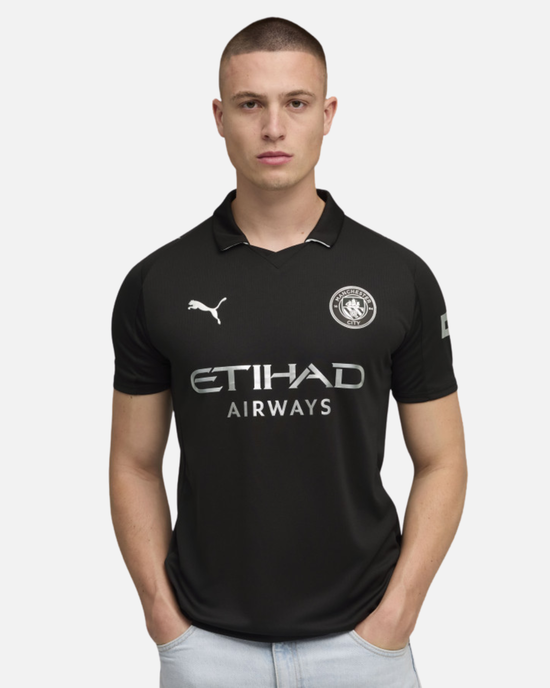 Maillot Extérieur Manchester City 2025/2026 - Noir