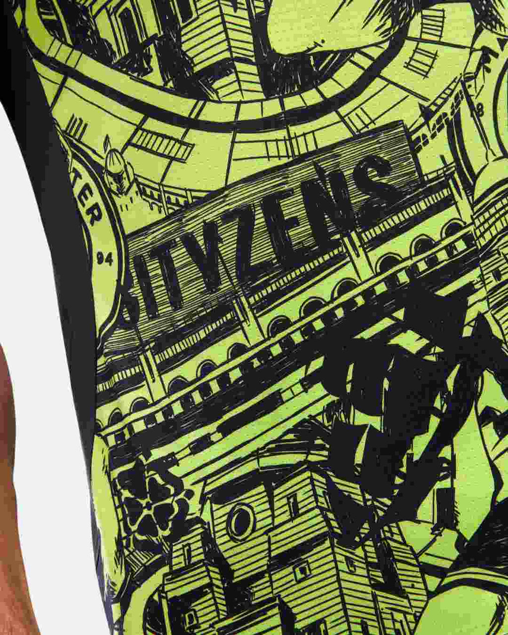 Maillot Pré-Match Manchester City 2024/2025 - Jaune/Bleu