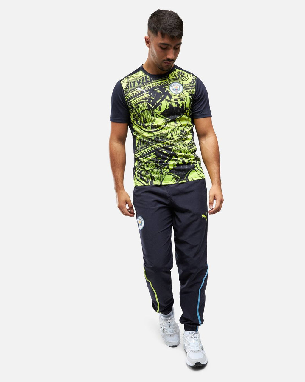 Maillot Pré-Match Manchester City 2024/2025 - Jaune/Bleu