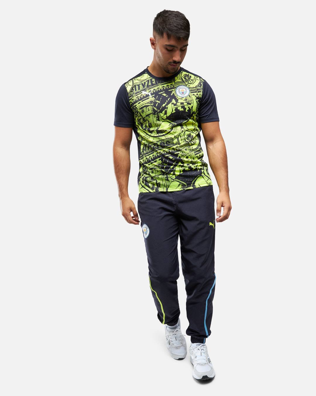 Maillot Pré-Match Manchester City 2024/2025 - Jaune/Bleu