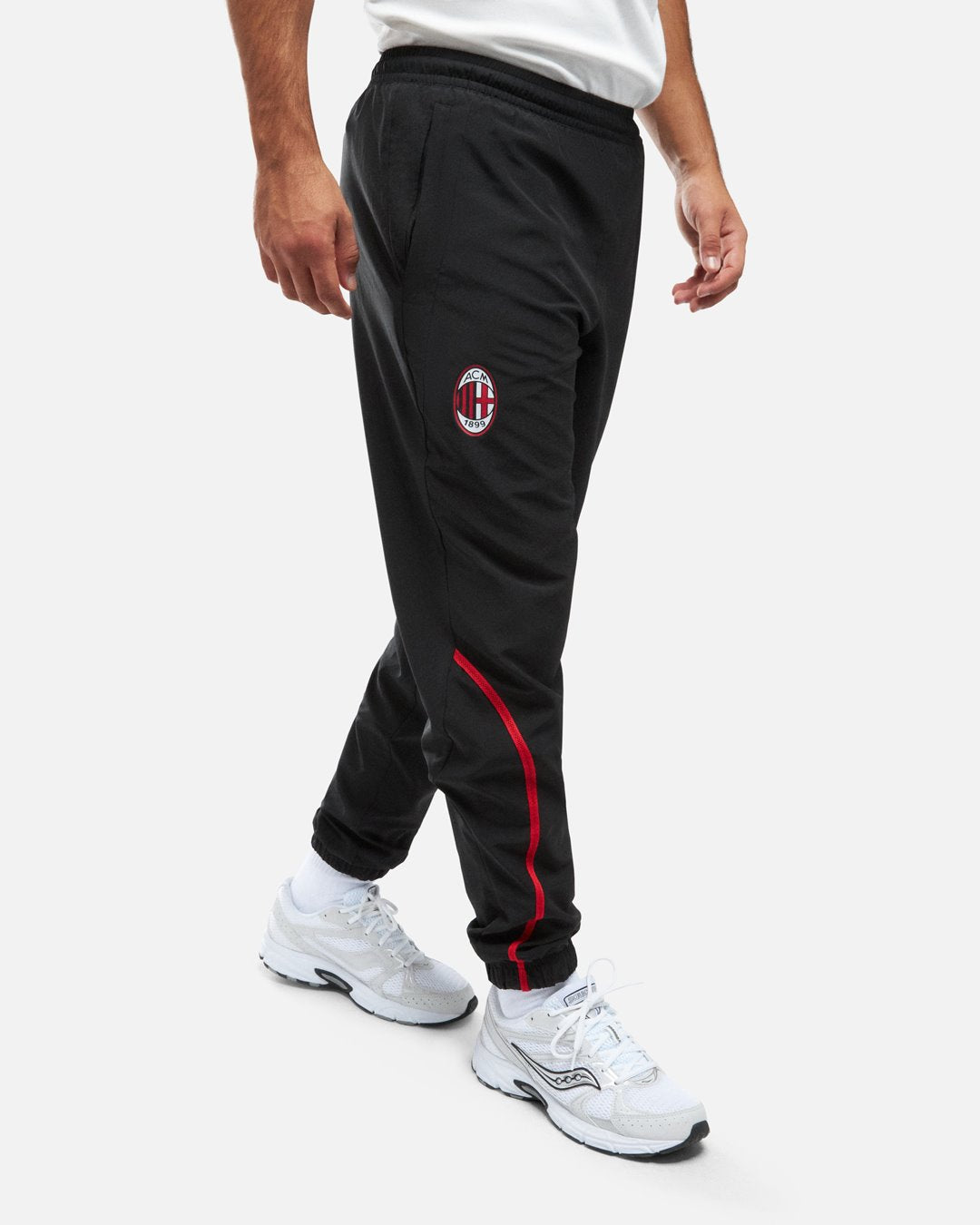 Pantalon de survêtement Milan AC 2024/2025 - Noir/Rouge