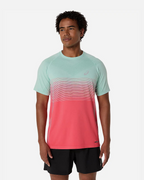 T-shirt Asics Seamless - Rose/Vert