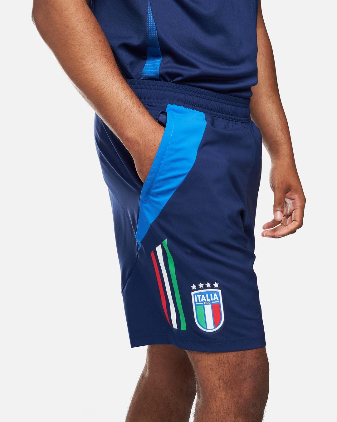 Short d'entrainement Italie - Bleu