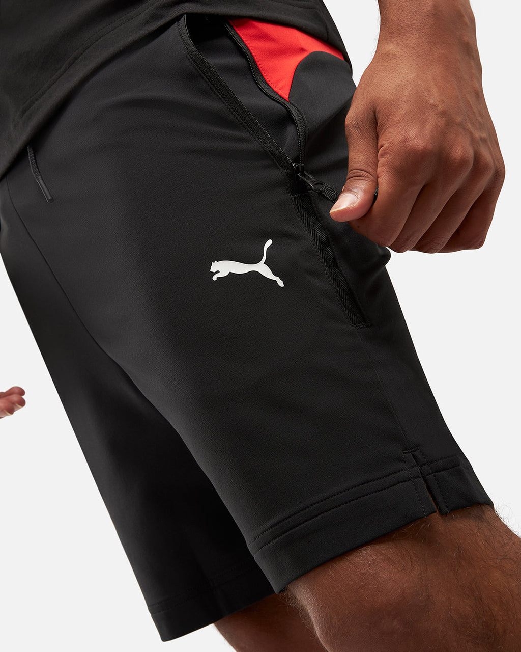 Short d'entrainement Maroc 2024 - Noir/Rouge