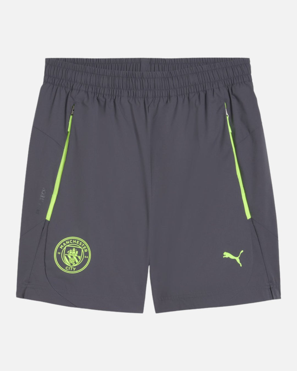 Short d'entraînement Manchester City Pumatech Woven 2025/2026 - Gris/Jaune