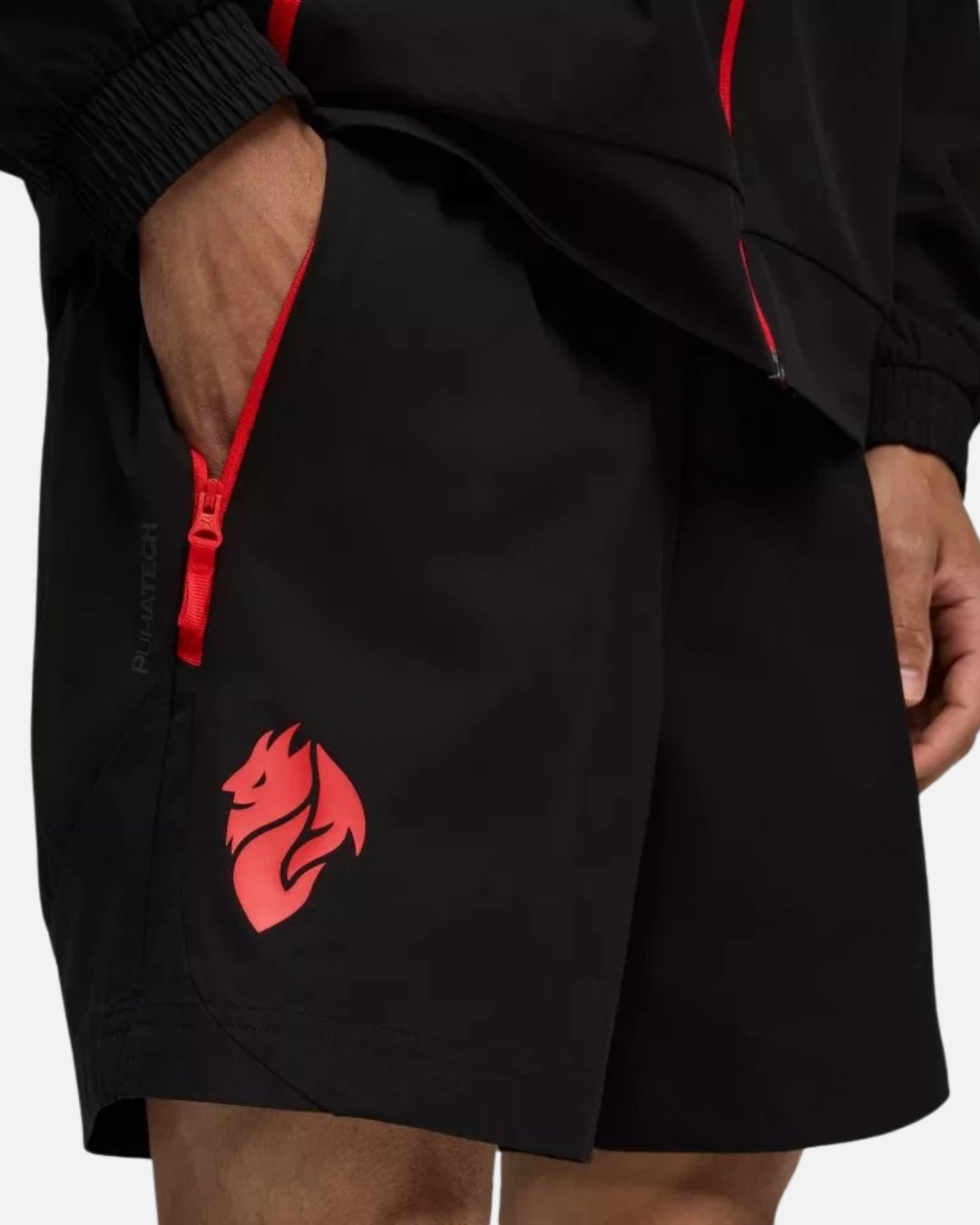 Short d'entraînement AC Milan Woven 2025/2026 - Noir/Rouge