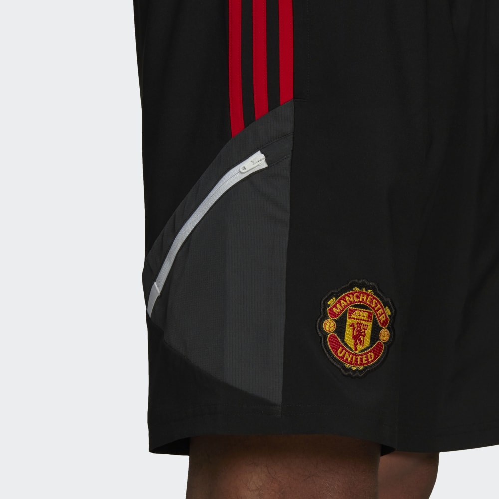Short d'entrainement Manchester United - Noir/Rouge