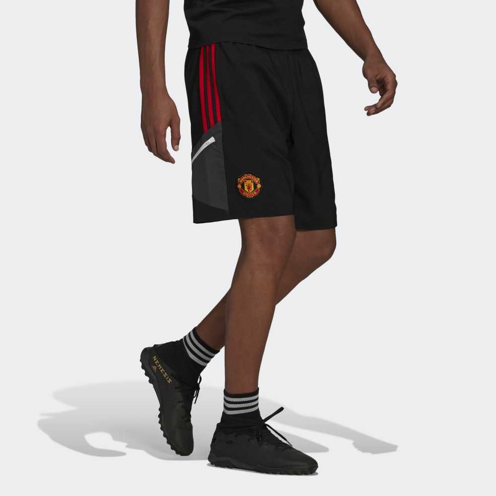Short d'entrainement Manchester United - Noir/Rouge
