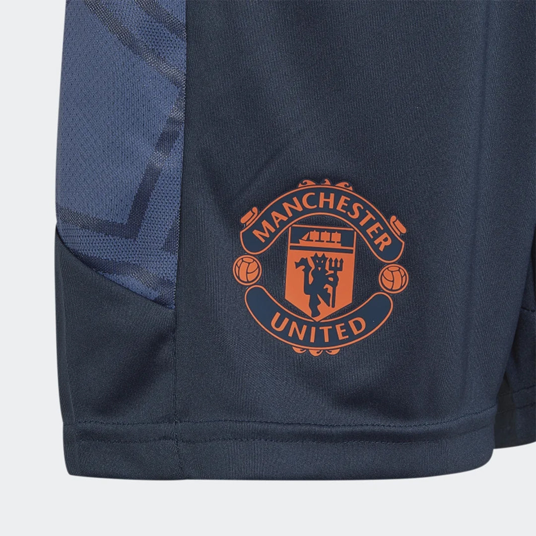 Short d'entrainement Manchester United Junior 2022/2023 - Bleu/Orange