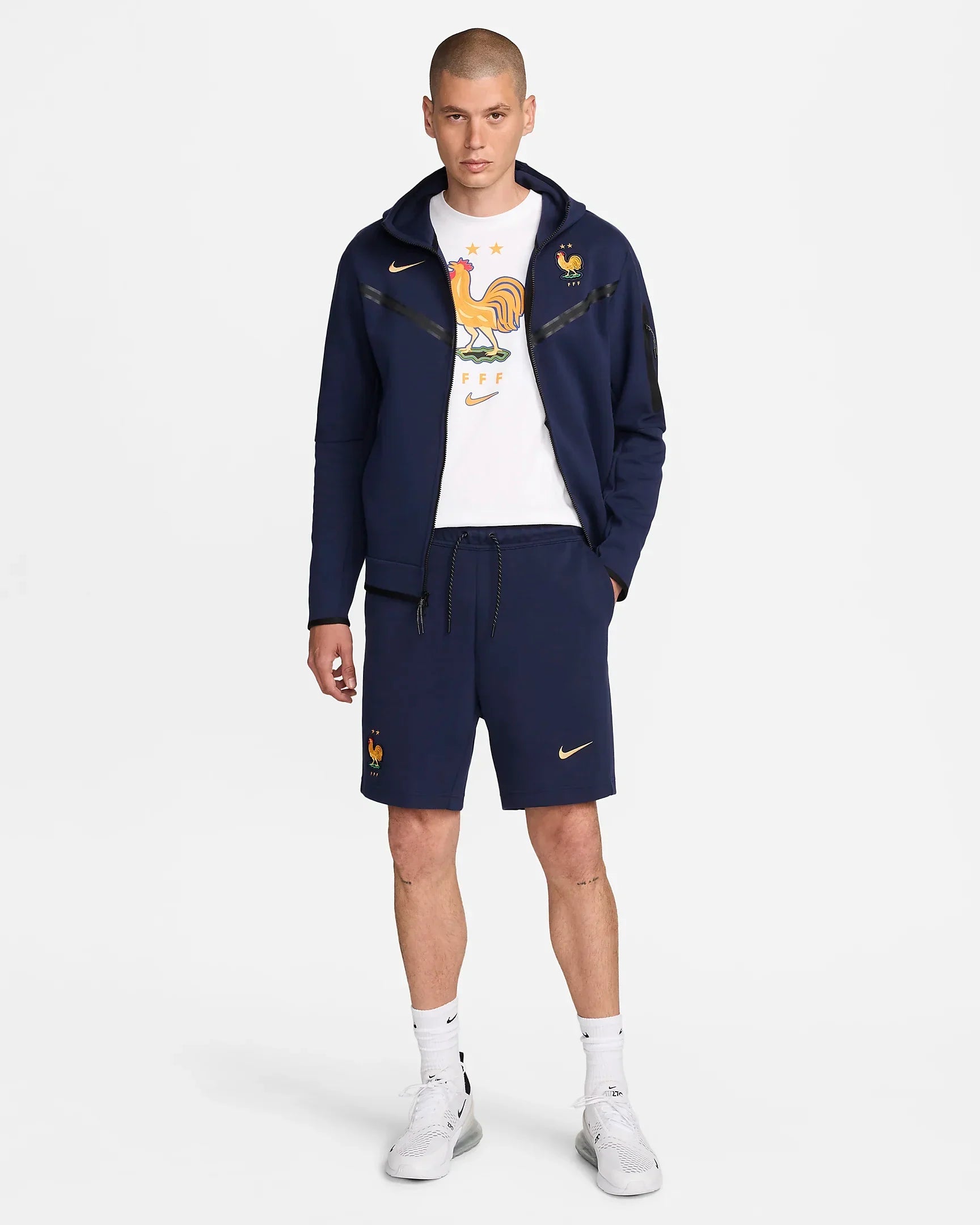 Short Equipe de France Nike Tech Fleece - Marine