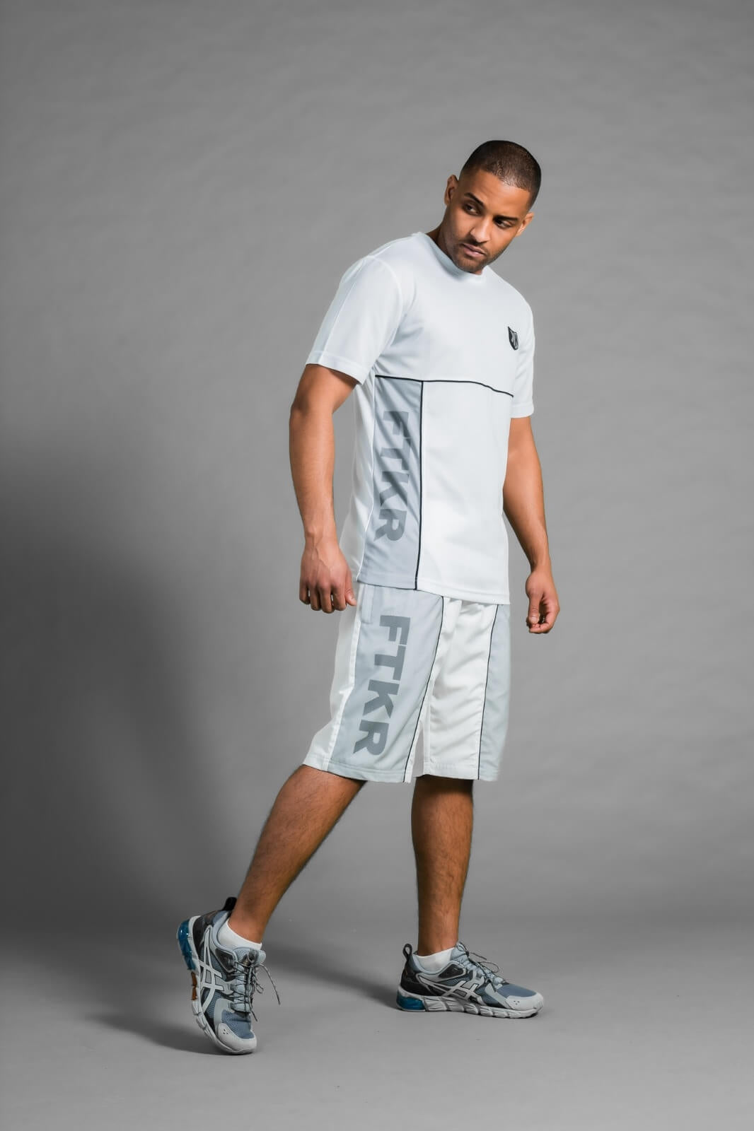 Short FK Mesh - Blanc/Gris