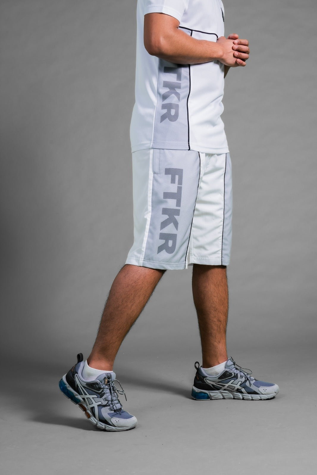 Short FK Mesh - Blanc/Gris