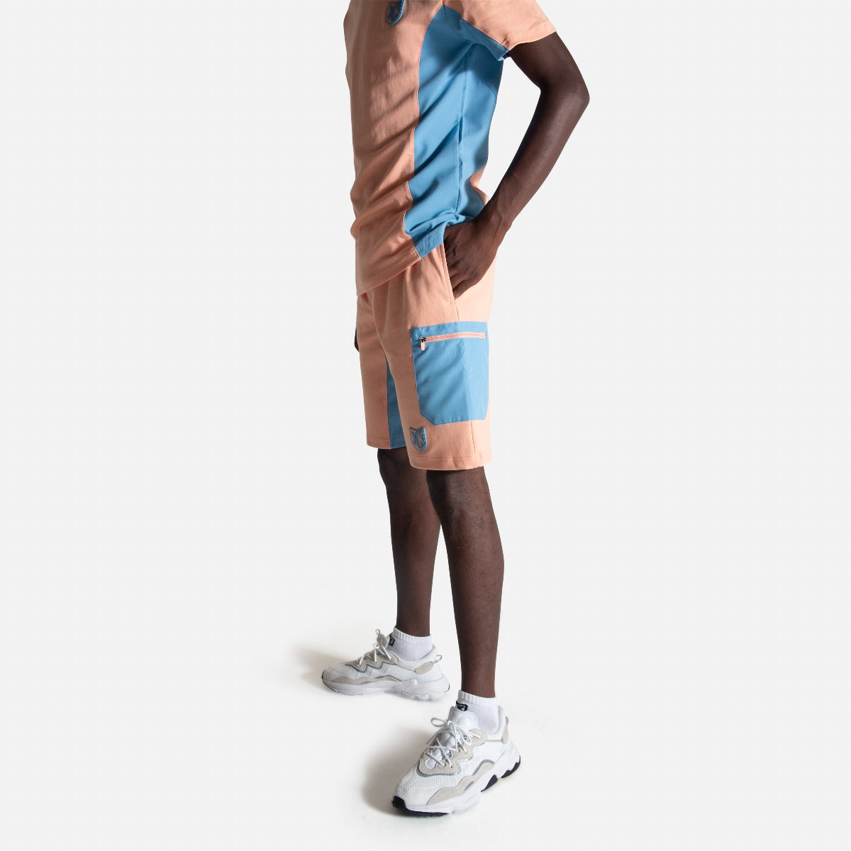 Short FK Pastel - Saumon/Bleu