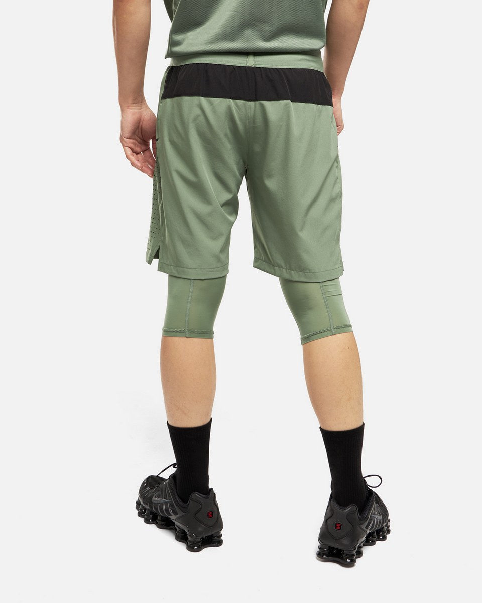 Short FK Rider 2 en 1 - Kaki/Noir