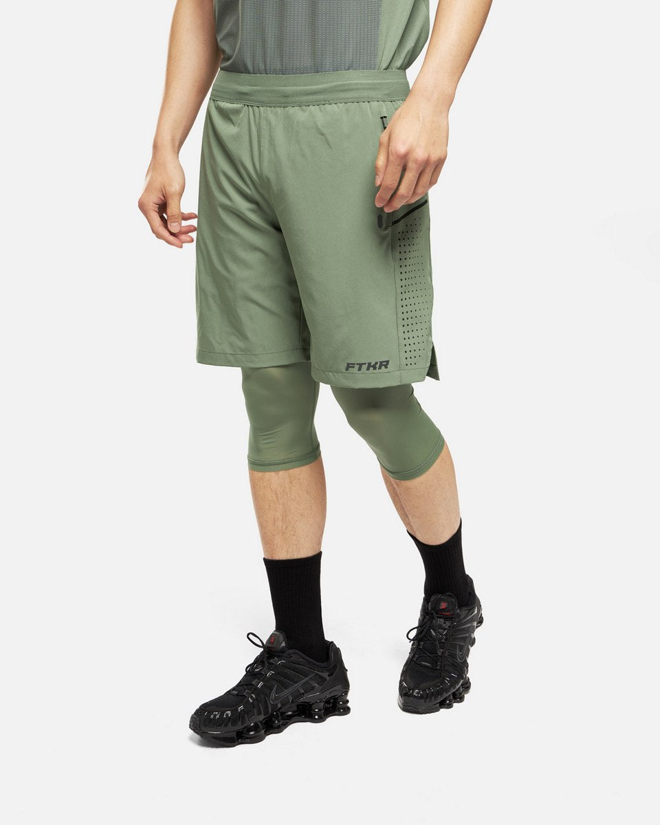 Short FK Rider 2 en 1 - Kaki/Noir