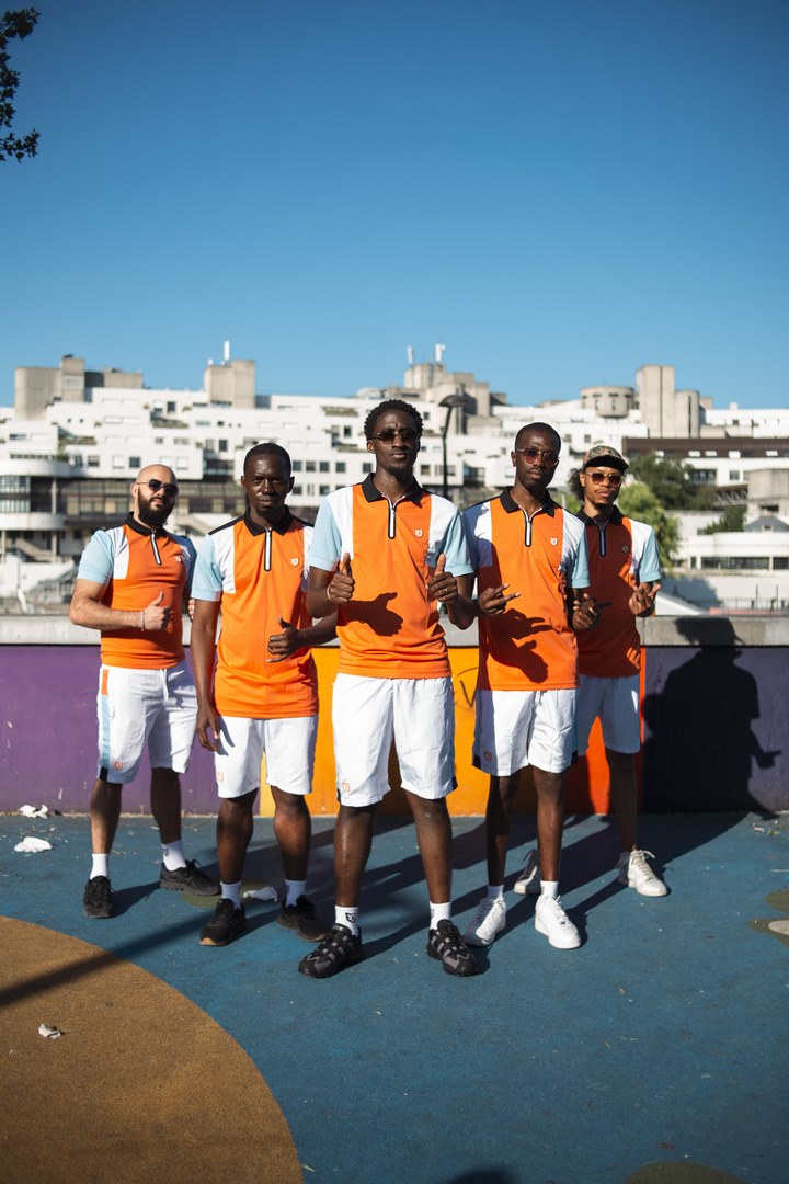 Short FK Squad - Blanc/Orange/Bleu