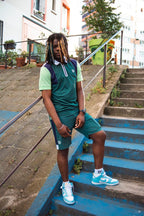 Short FK Squad - Vert/Bleu/Blanc