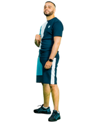 Short FK Square II - Blanc/Marine