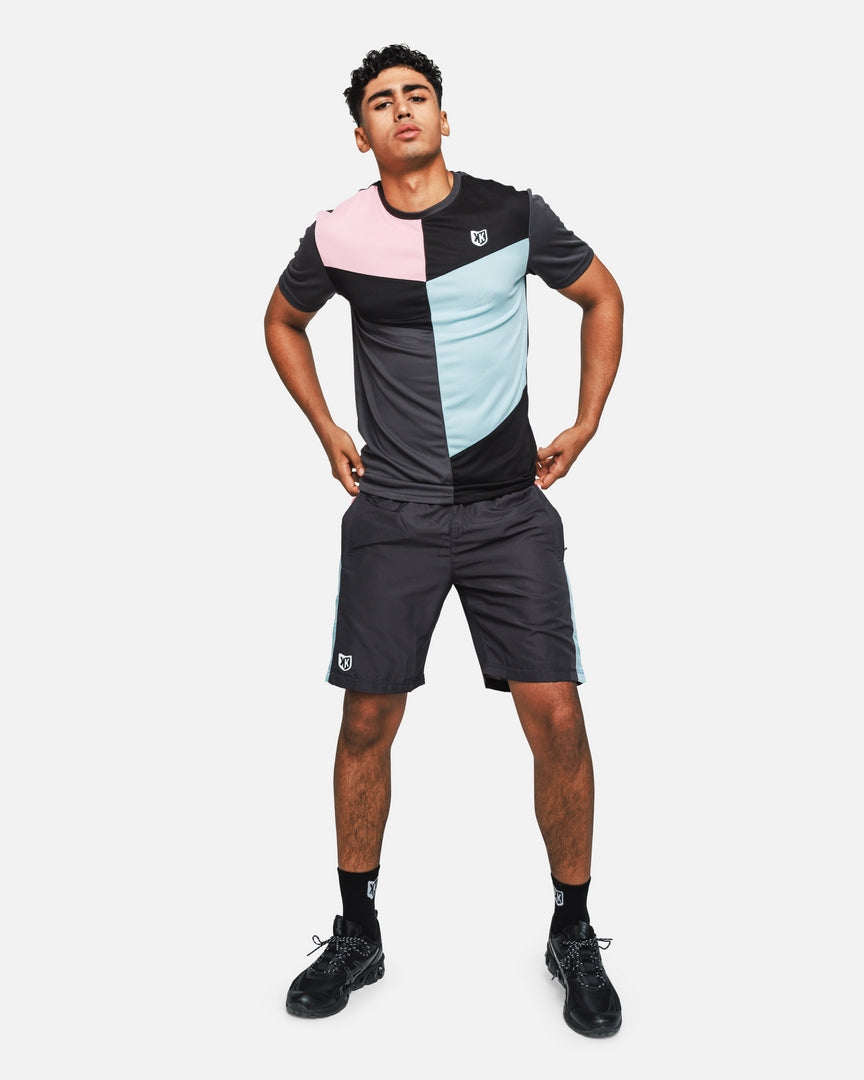 Short FK Ultra - Gris/Bleu/Rose