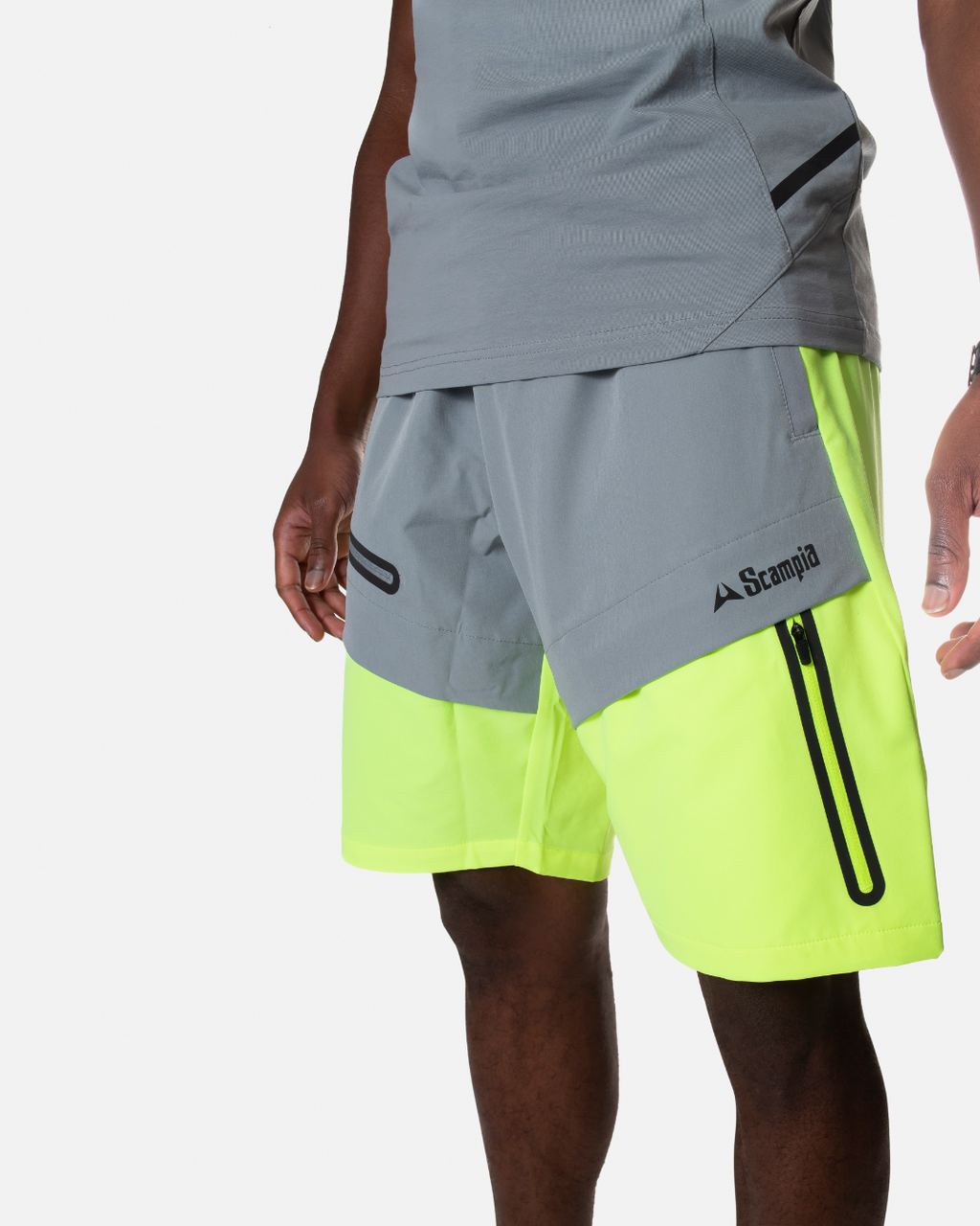 Short Scampia Scalare - Jaune/Gris