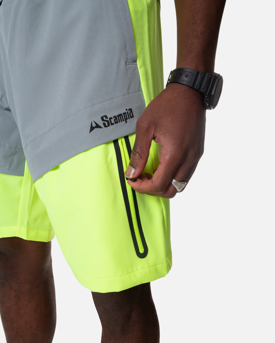 Short Scampia Scalare - Jaune/Gris