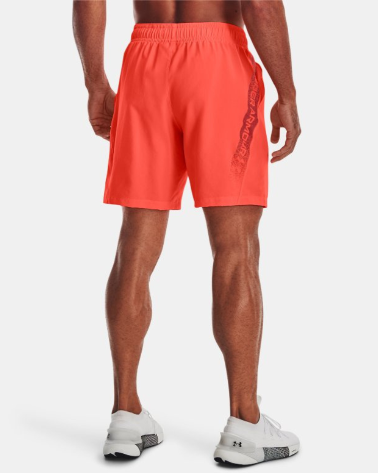 Short Under Armour Woven Graphic - Orange/Noir