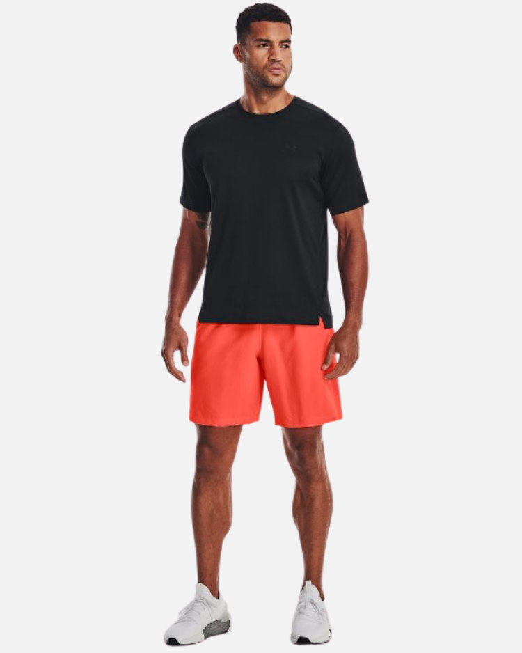 Short Under Armour Woven Graphic - Orange/Noir