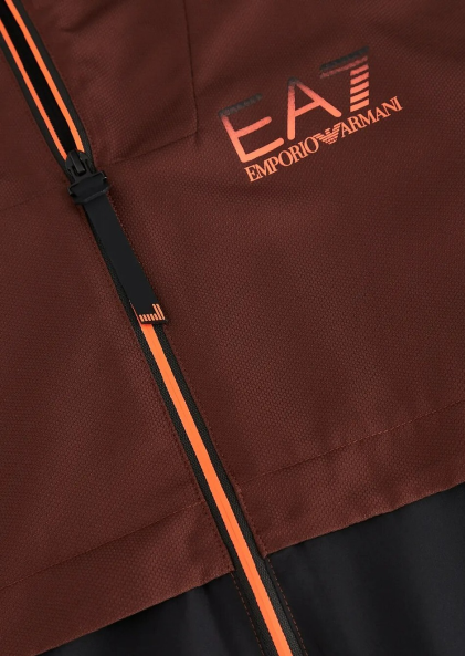 Survêtement capuche Emporio Armani EA7 Ventus 7 - Marron/Noir