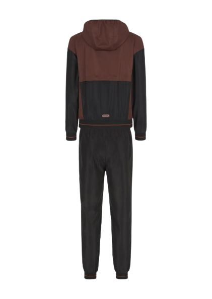 Survêtement capuche Emporio Armani EA7 Ventus 7 - Marron/Noir