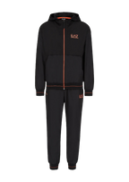 Survêtement capuche Emporio Armani EA7 Ventus 7 - Noir/Orange