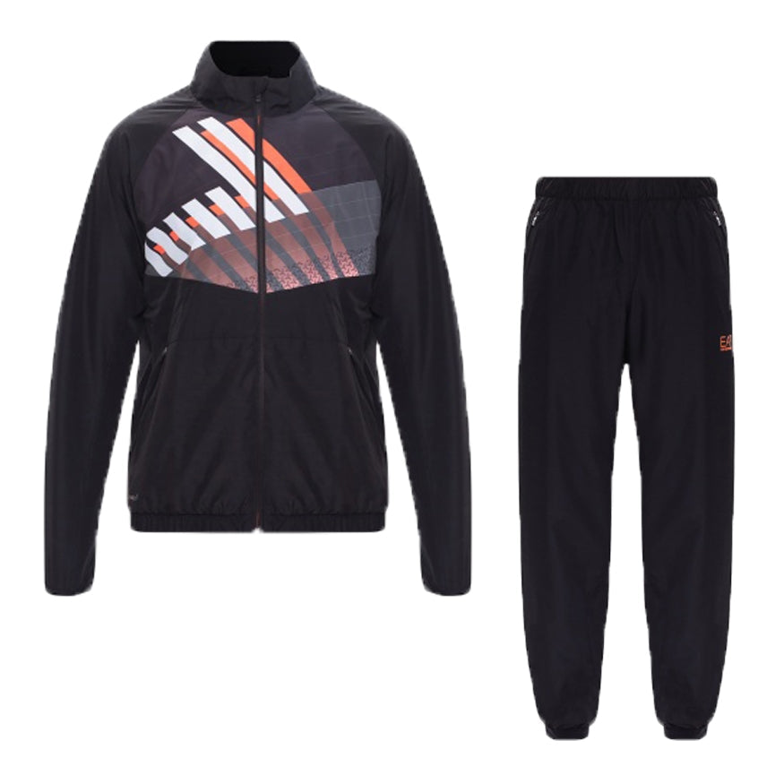 Survêtement Emporio Armani EA7 - Noir/Gris/Orange