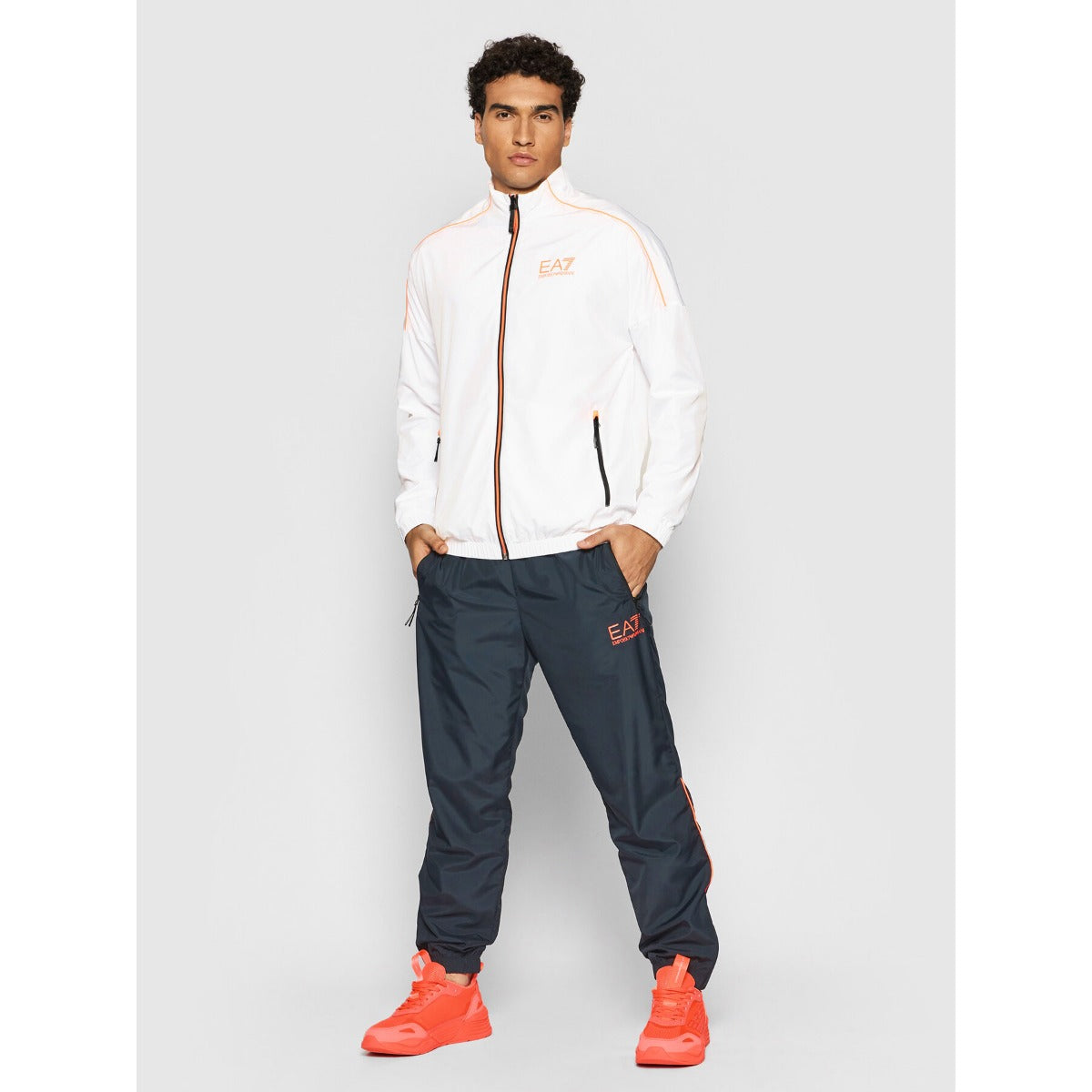 Survêtement Emporio Armani EA7 Ventus 7  - Blanc/Bleu