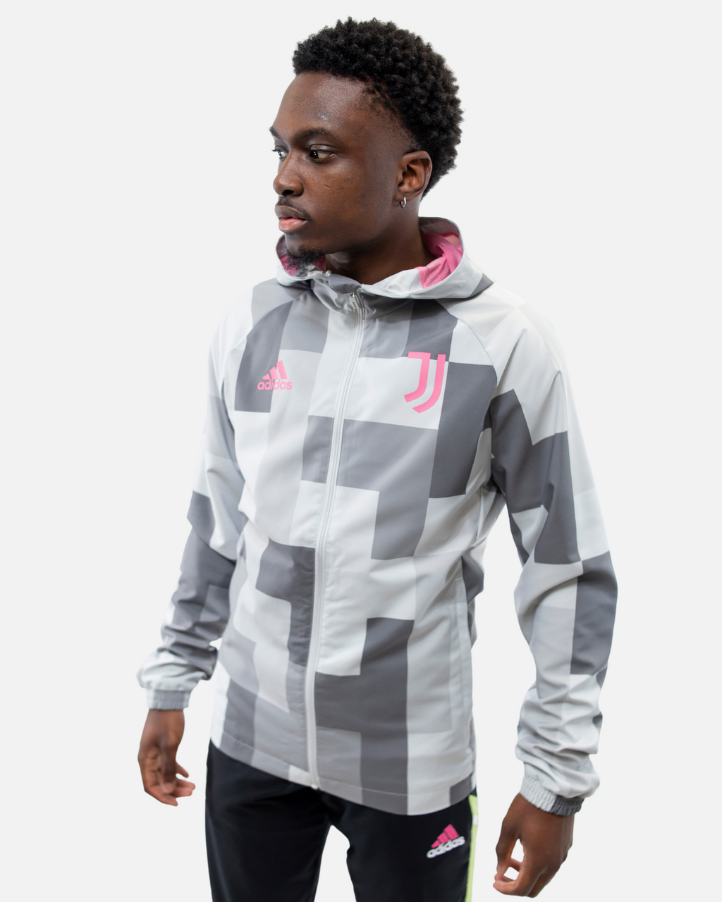 Veste Coupe-Vent Juventus 2022/2023 - Gris/Rose